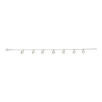 White Freshwater Pearl Silver Bracelet