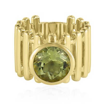 Lemon Citrine Silver Ring