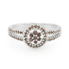 Fancy Diamond Silver Ring