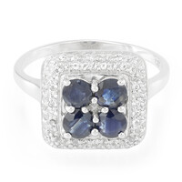 Blue Sapphire Silver Ring