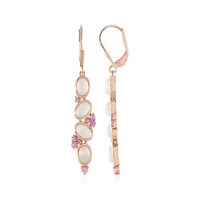 White Moonstone Silver Earrings (KM by Juwelo)