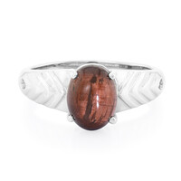 Red Tiger´s Eye Silver Ring