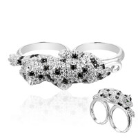 Black Spinel Silver Ring (Dallas Prince Designs)