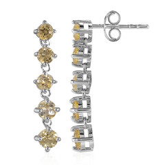 Citrine Silver Earrings