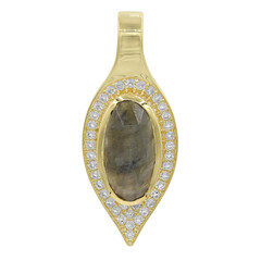 Labradorite Silver Pendant