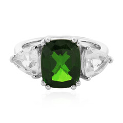 Russian Diopside Silver Ring