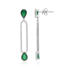 18K AAA Zambian Emerald Gold Earrings (CIRARI)