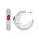 Madagascar Ruby Silver Earrings (de Melo)