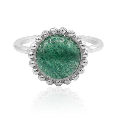 Aventurine Silver Ring