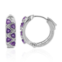 Amethyst Silver Earrings