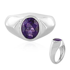 Siberian Amethyst Silver Ring