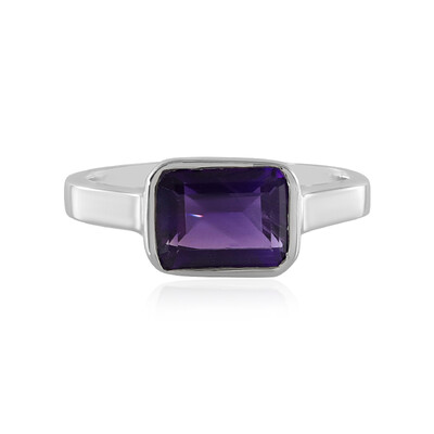 Zambian Amethyst Silver Ring