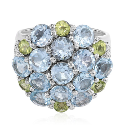 Sky Blue Topaz Silver Ring