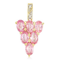 Padparadscha Sapphire Silver Pendant