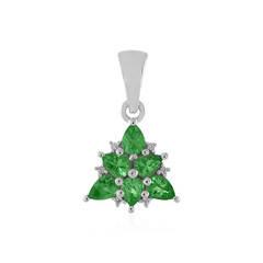 Tsavorite Silver Pendant