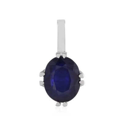 9K Madagascar Blue Sapphire Gold Pendant