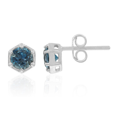 London Blue Topaz Silver Earrings