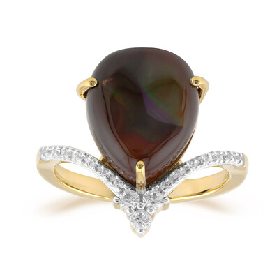 9K Fire Agate Gold Ring
