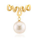 White Freshwater Pearl Silver Pendant (MONOSONO COLLECTION)