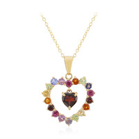 Garnet Silver Necklace