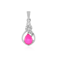 Pink Ethiopian Opal Silver Pendant