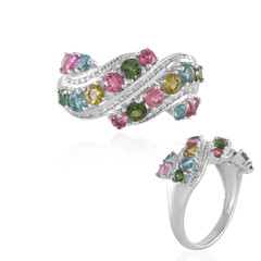 Brazilian Pink Tourmaline Silver Ring (de Melo)