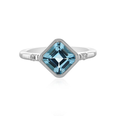 Sky Blue Topaz Silver Ring