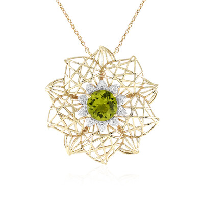 9K Peridot Gold Necklace (Ornaments by de Melo)