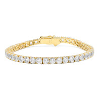 White Topaz Silver Bracelet