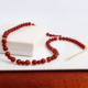 Red Onyx Silver Necklace