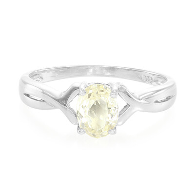 Canary Kunzite Silver Ring