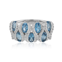 London Blue Topaz Silver Ring