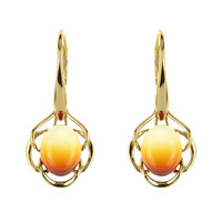 Baltic Amber Silver Earrings