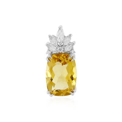 Citrine Silver Pendant