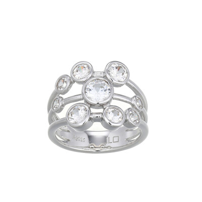 Zircon Silver Ring (Adela Silber)