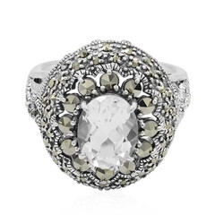 White Topaz Silver Ring