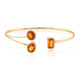 9K Ban Ka Cha Orange Sapphire Gold Bangle