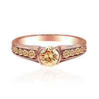9K VS1 Argyle Rose De France Diamond Gold Ring