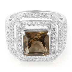 Smoky Quartz Silver Ring