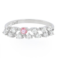 Padparadscha Sapphire Silver Ring