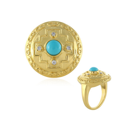 Sleeping Beauty Turquoise Silver Ring