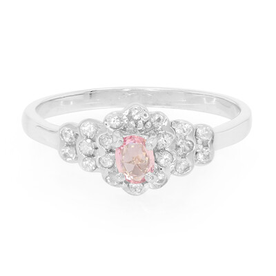 Pink Sapphire Silver Ring