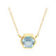 Sky Blue Topaz Silver Necklace
