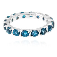Teal Kyanite Silver Ring