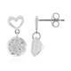 White Topaz Silver Earrings