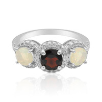 Garnet Silver Ring