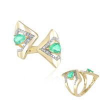 9K Colombian Emerald Gold Ring (de Melo)