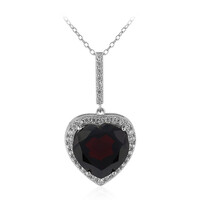 Indian Garnet Silver Necklace