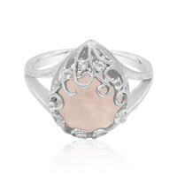 Rose Quartz Silver Ring