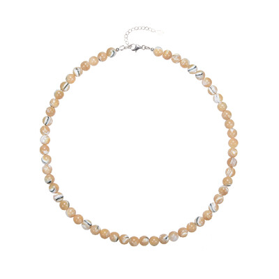 Mother of Pearl Silver Necklace